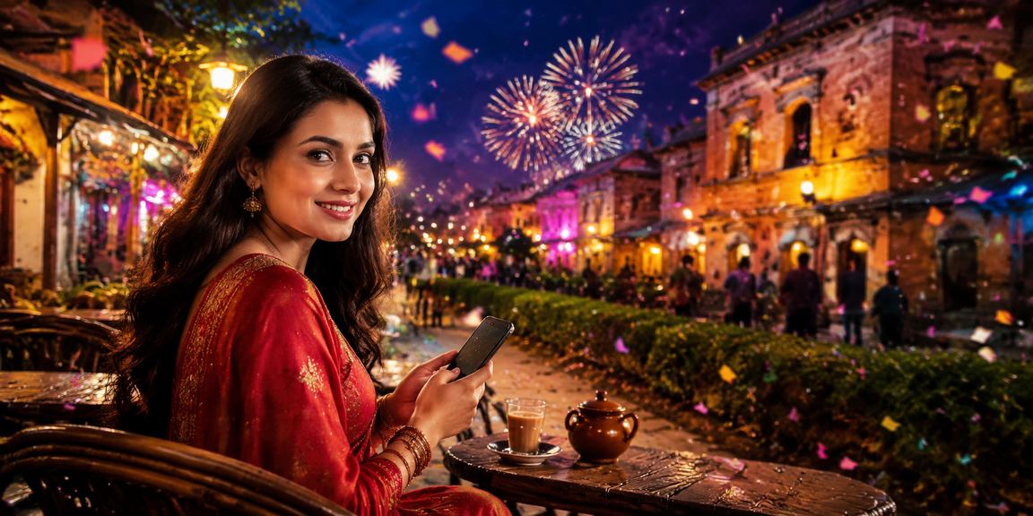 Playing casino on mobile at a tea garden in Sonargaon